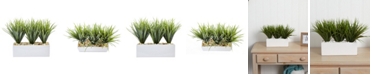 Nearly Natural Vanilla Grass Artificial Plants in Rectangular Planter
